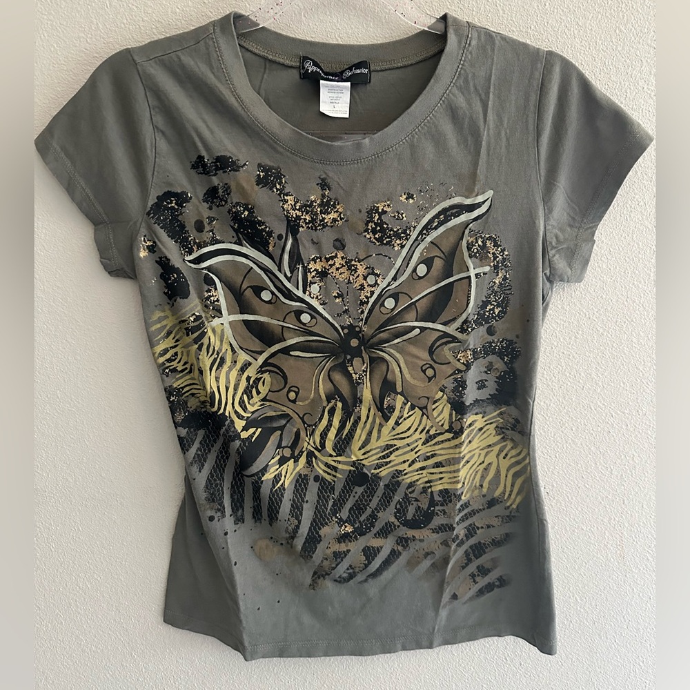 Y2K graphic baby tee